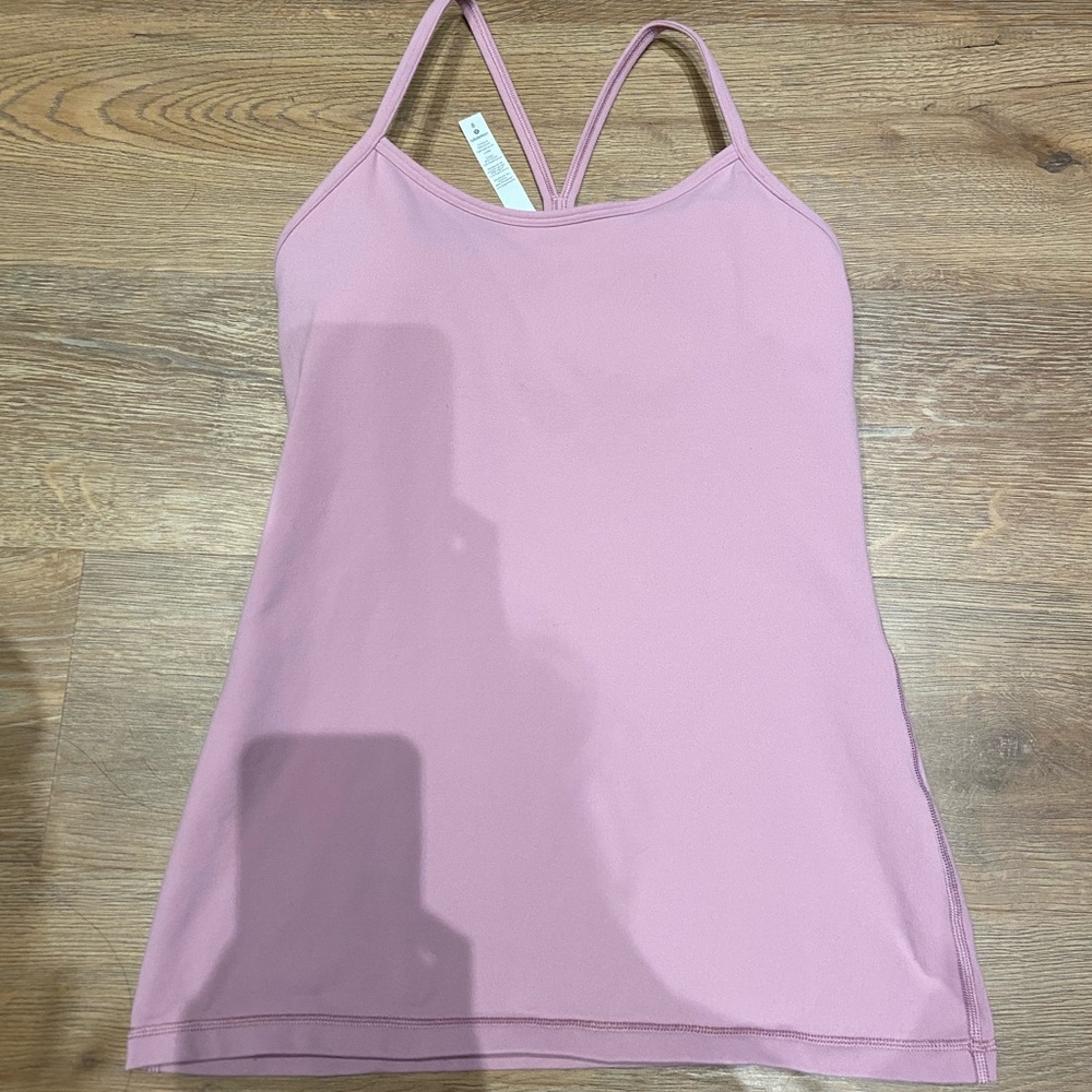 Lululemon Pink Power Y tank size 8